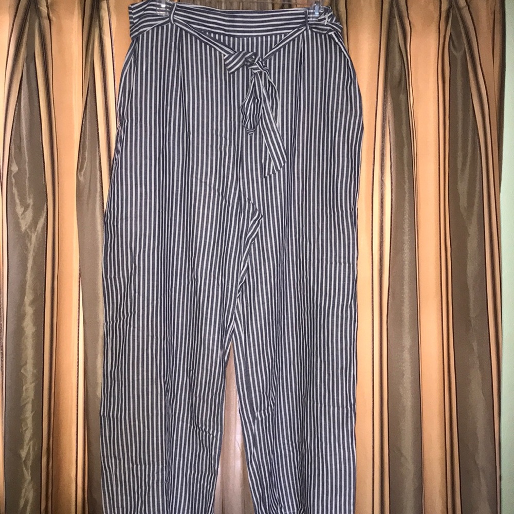 Front Tie Palazzo Pants